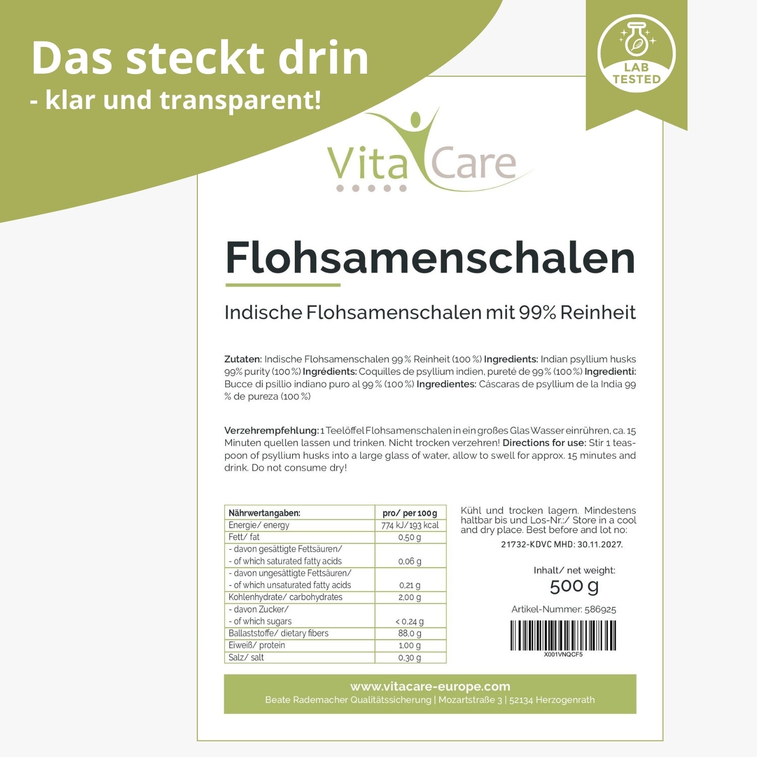 Flohsamenschalen
