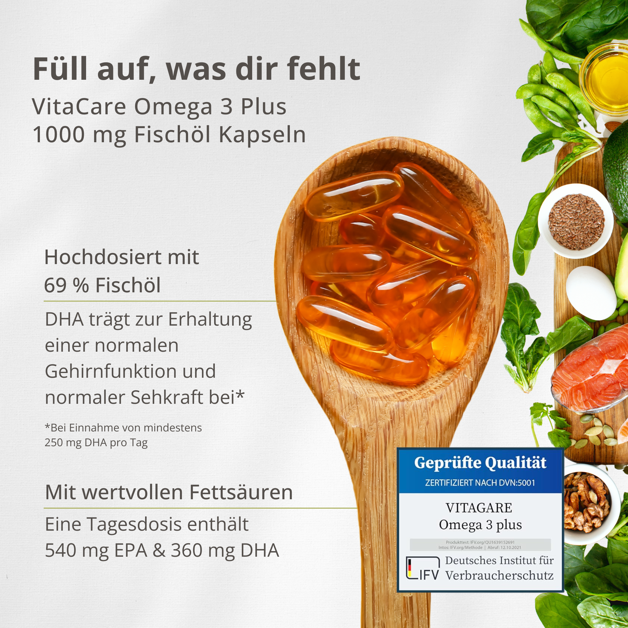 Omega 3 Plus – Fischöl mit EPA & DHA