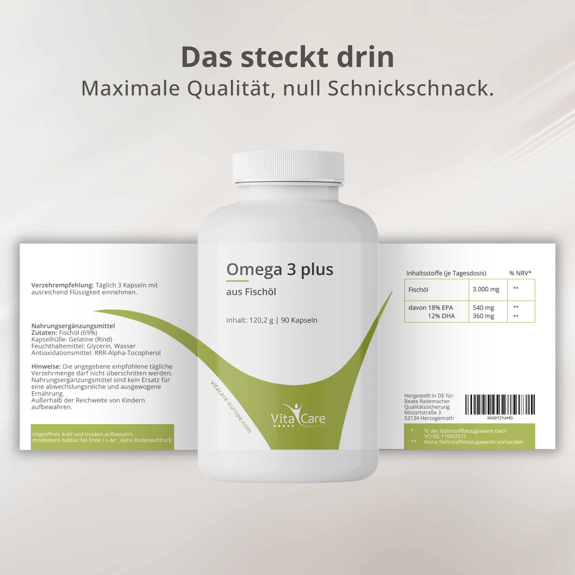 Omega 3 Plus – Fischöl mit EPA & DHA