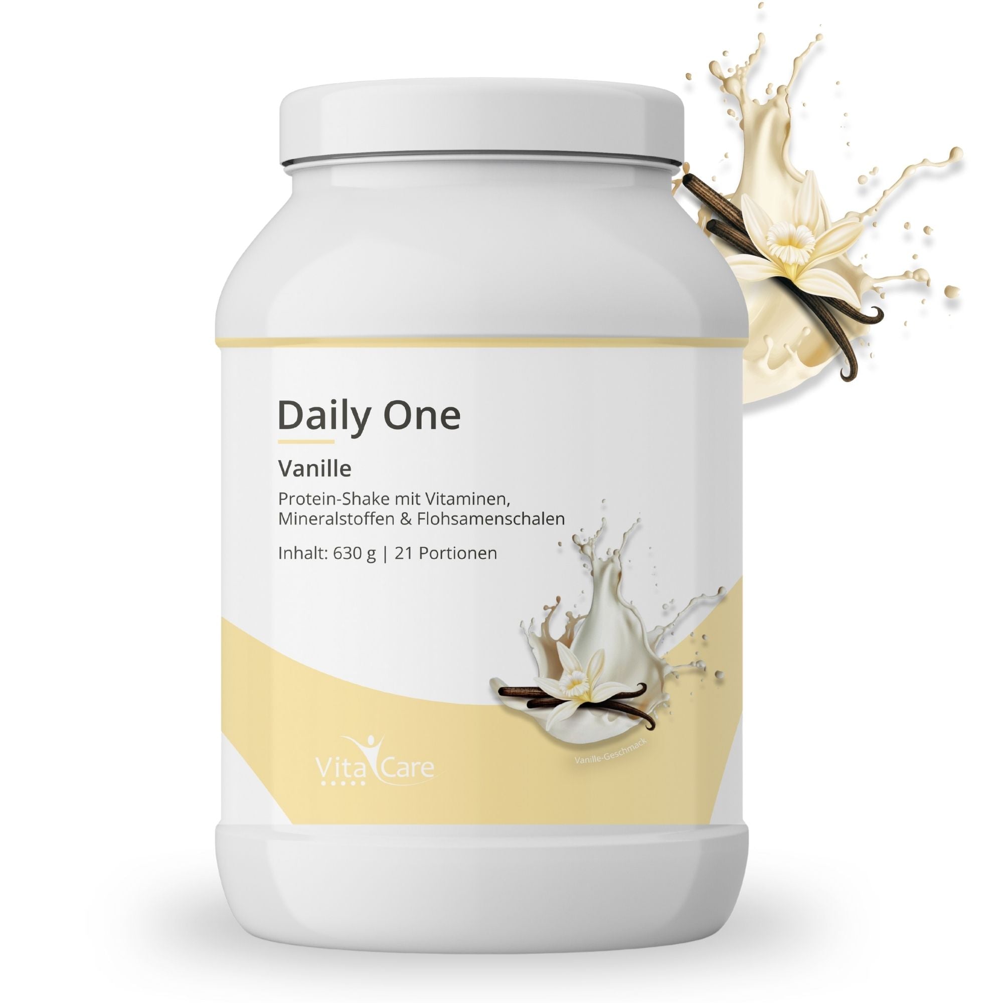 protein shake aufbewahren VitaCare Daily One Protein-Shake mit Flohsamenschalen I Jetzt bestellen