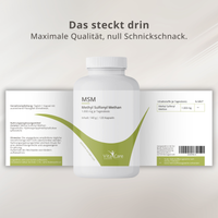 MSM 1.000 mg – Reine organische Schwefelverbindung