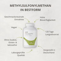 MSM 1.000 mg – Reine organische Schwefelverbindung
