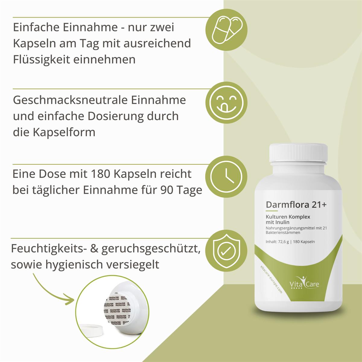 Darmflora 21+ – Komplex aus 21 Bakterienstämmen